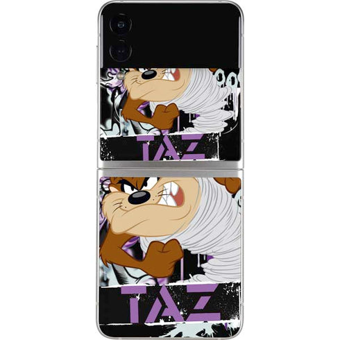 Looney Tunes Splatter Paint Tasmanian Devil Galaxy Z Flip4 5G Skin